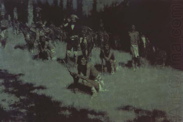 Apache Scouts Listening (mk43), Frederic Remington